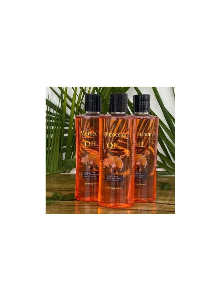 موروكان سيروم زيت الأرغان المرطب والمفتح لتدليك الوجه والجسم والشعر 200 مل - Image 2