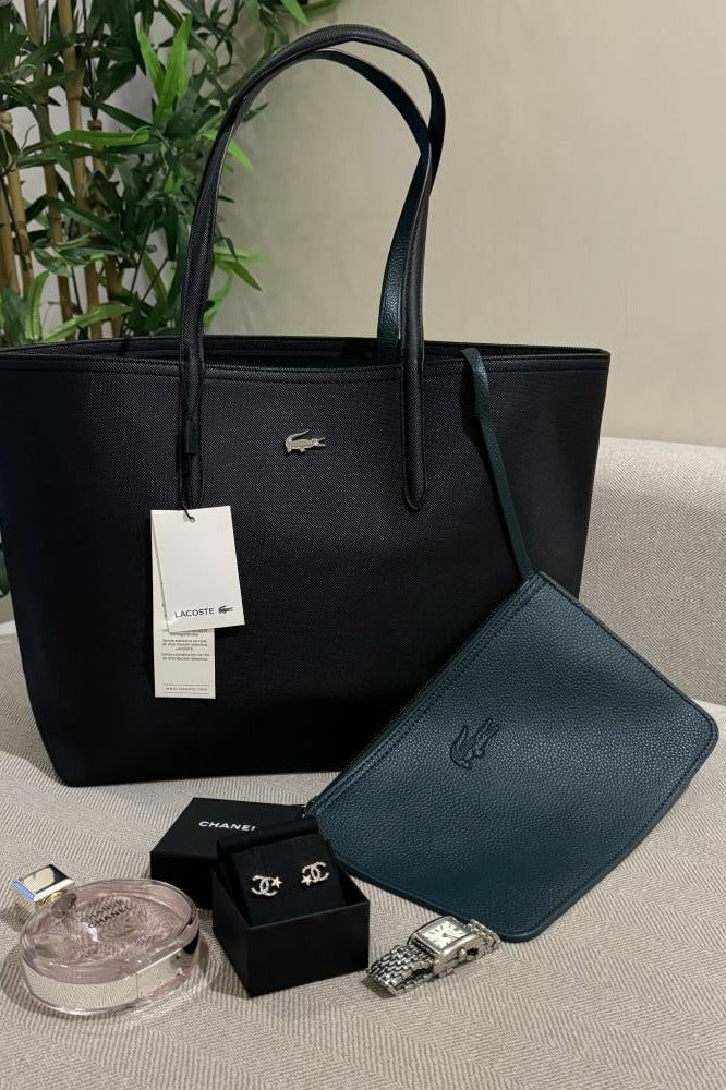 لاكوست حقيبة يد نسائية من لاكوست، ذات وجهين وسعة كبيرة، متعددة الاستخدامات، أنيقة - Image 2