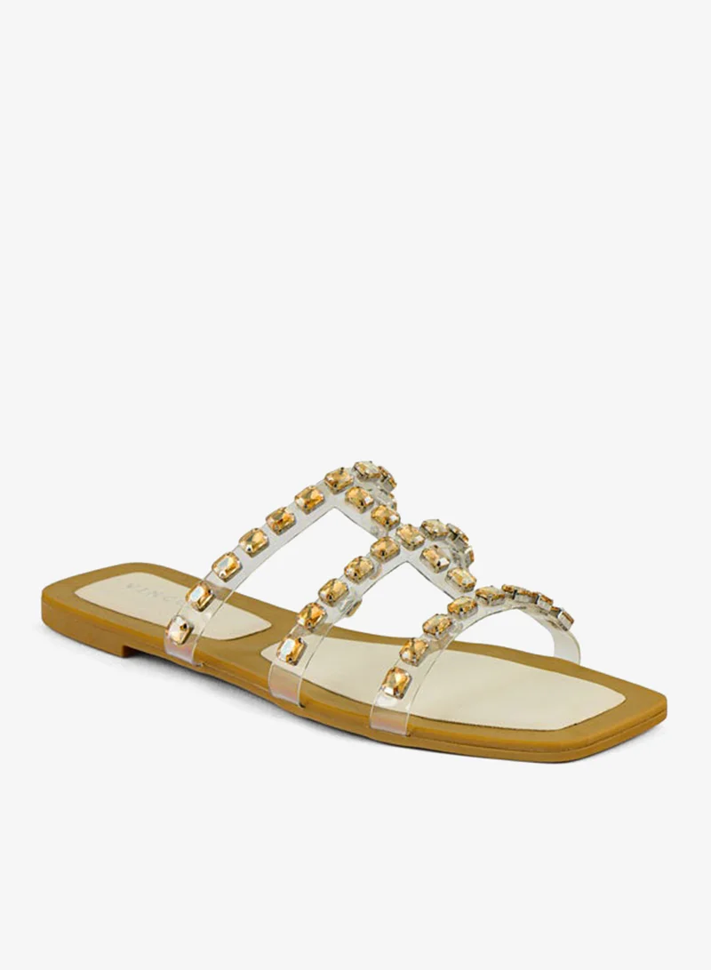 فينتشي صنادل مسطحة متعددة الأحزمة للنساء