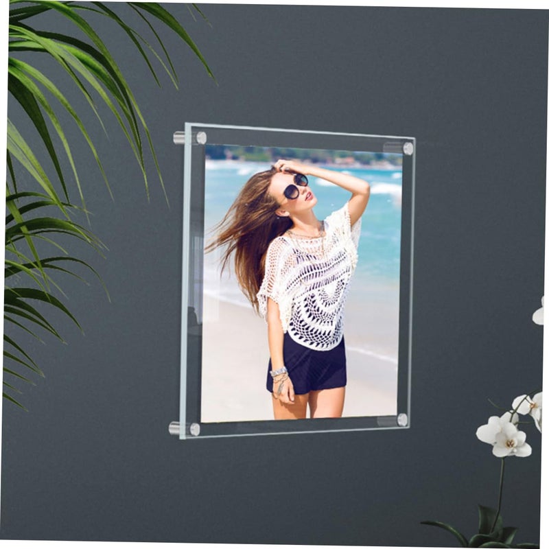 Acrylic Picture Frame Wall Display Holder 20.80X15.70X1.00CM For Photos Artwork Living Room Bedroom Decor - Image 4