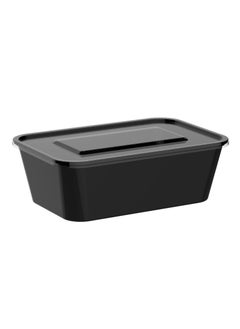 250-Pieces Microwavable Container With Black/Lids Clear 1500 ml - pzsku/ZA8AFBE8775B704FF0063Z/45/_/1643887499/bcc40bf6-bba9-40e7-9d45-2665a83ab9ce