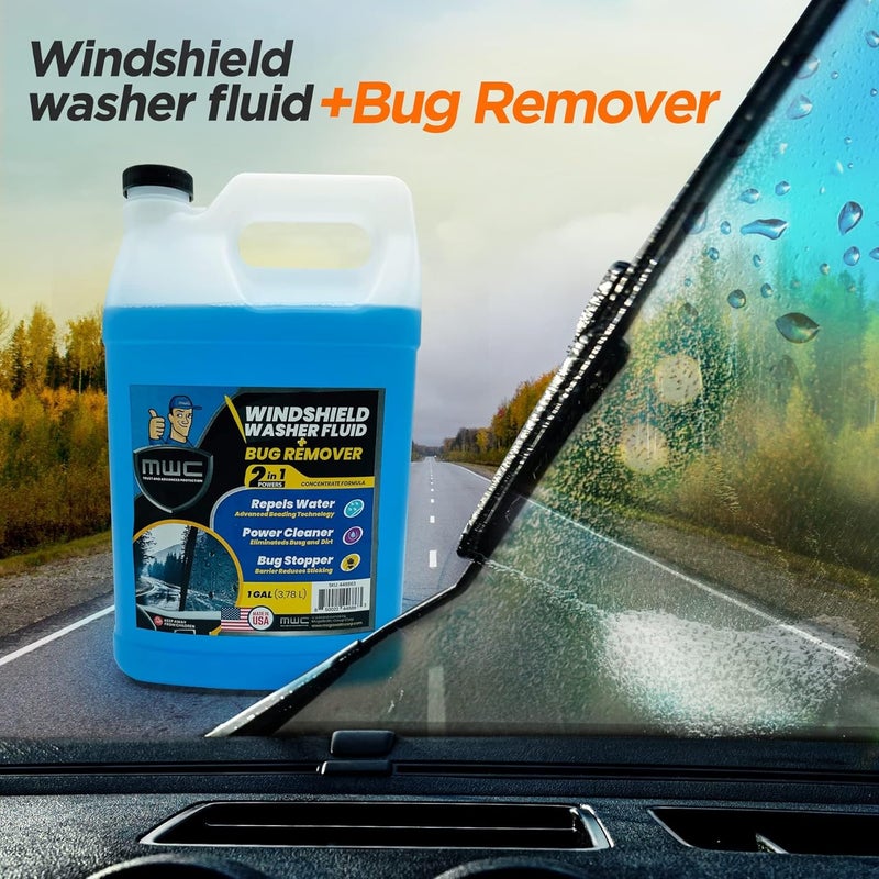 MWC Windshield Washer Fluid + Bug Remover, 1 Gallon (3.78 Liters) - Image 3