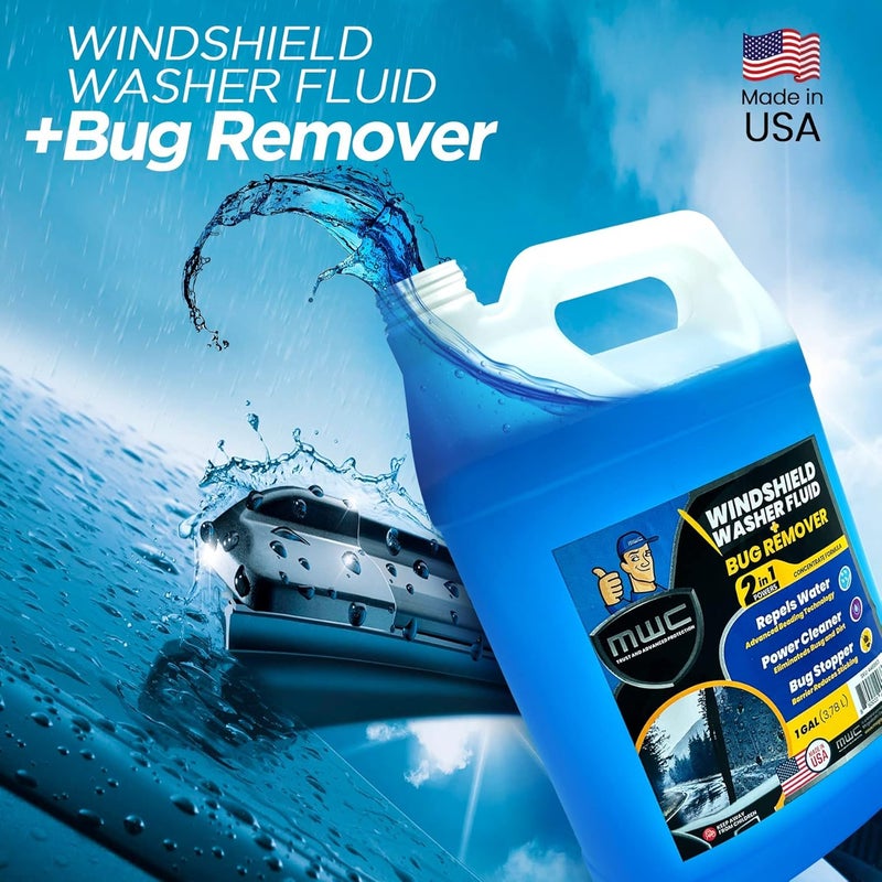 MWC Windshield Washer Fluid + Bug Remover, 1 Gallon (3.78 Liters) - Image 2