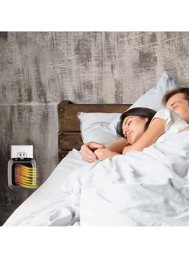 DubaiGallery Fast Heating Warm Heater Plug in Wall Hot Air Fans Mini Air Warmer Room - Image 4