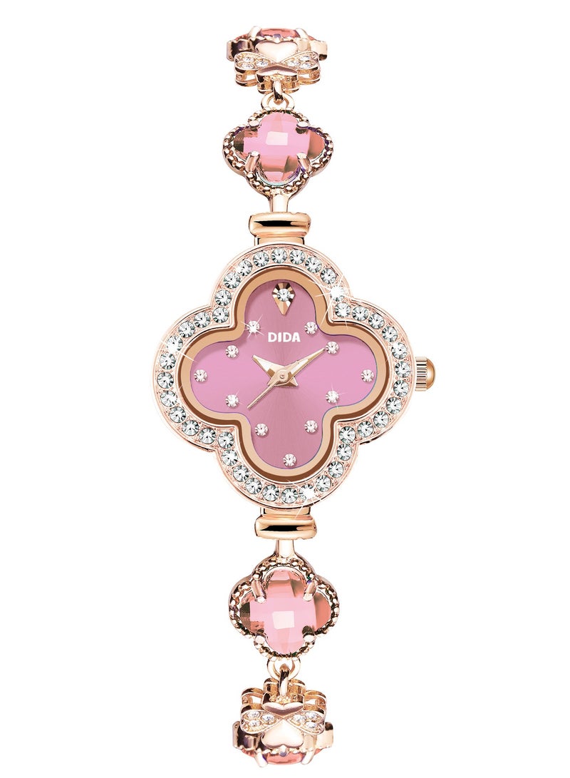 DIDA Women's Alloy Waterproof Watch C085 Pink - Image 1