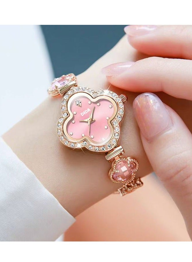 DIDA Women's Alloy Waterproof Watch C085 Pink - Image 2