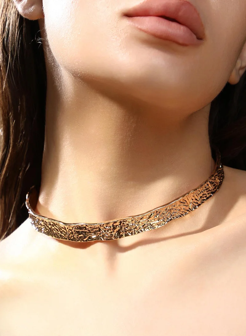 Sohi  Textured Collar Necklace for Women | Best Price UAE
