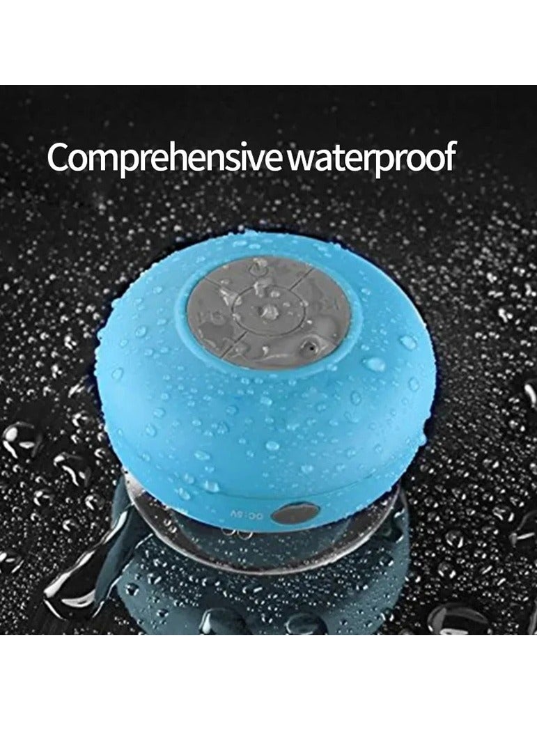 AROAQ Bluetooth Shower Speaker, Waterproof Wireless Stereo and DSP Technology Speaker with Suction Cup, Durable Handsfree Portable Mini Speakerphone for Showers, (Pink) - Image 3