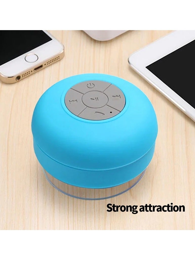 AROAQ Bluetooth Shower Speaker, Waterproof Wireless Stereo and DSP Technology Speaker with Suction Cup, Durable Handsfree Portable Mini Speakerphone for Showers, (Pink) - Image 4