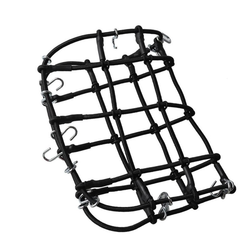 Black Elastic Car Roof Luggage Net Rack with Hooks for Cargo Storage and Organizing Accessories - Image 4