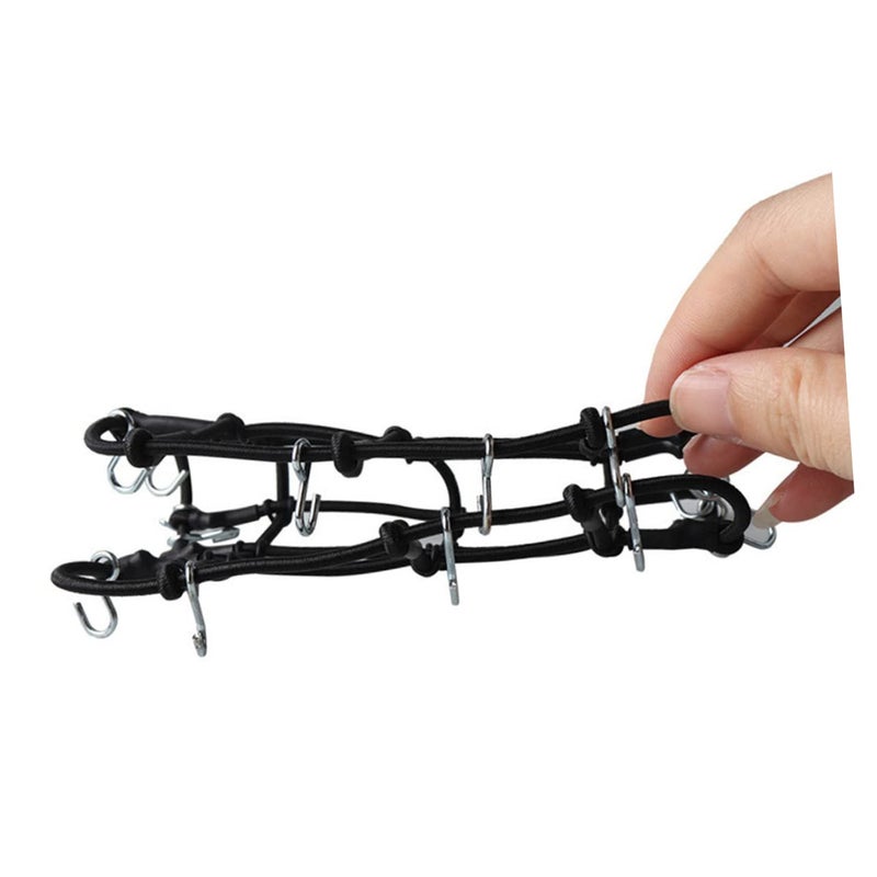 Black Elastic Car Roof Luggage Net Rack with Hooks for Cargo Storage and Organizing Accessories - Image 5