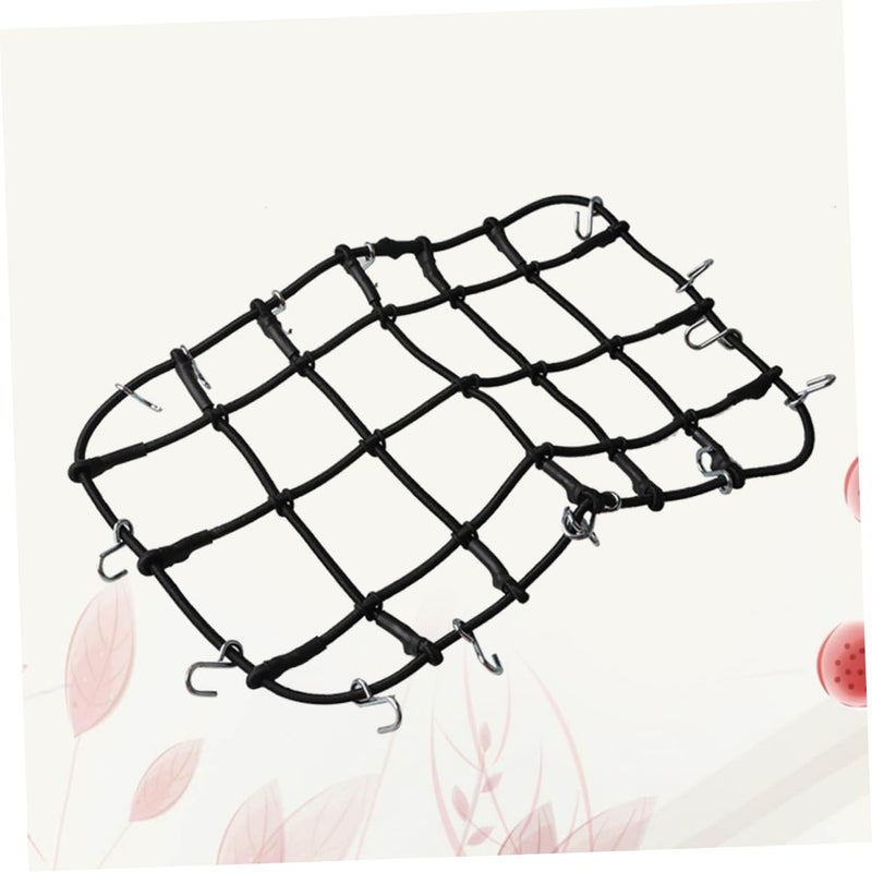 Black Elastic Car Roof Luggage Net Rack with Hooks for Cargo Storage and Organizing Accessories - Image 3