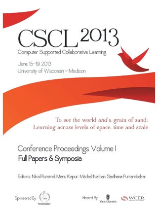 The Computer Supported Collaborative Learning (CSCL) Conference 2013, Volume 1 - pzsku/ZA8B02D20AD93025E3502Z/45/1747922386/7691e397-6f36-46a1-8c89-8e0dd0f04e33