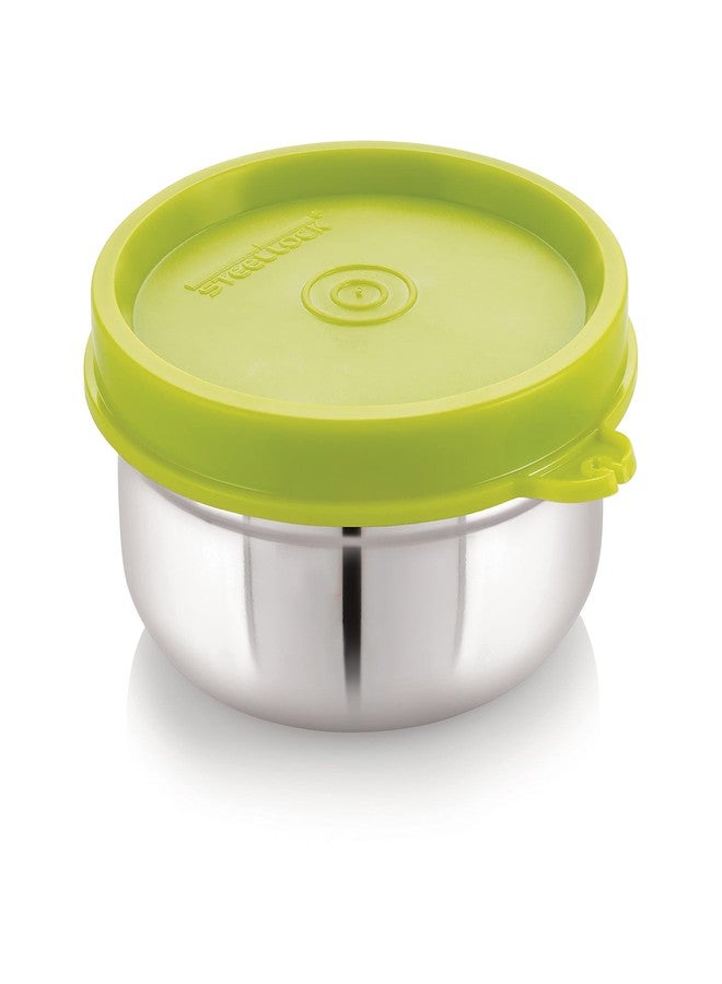 STEELLOCK Stainless Steel Airtight Container | Leak Proof Container/Storage/Lunch Box with Lid | BPA Free, Durable & Rust-Proof | SL-21-set of 4, 200ml each, Green - Image 2