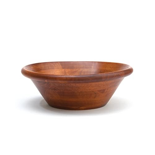 Lipper International Cherry Finished Round Rim Bowl for Salads or Fruit, 12" Diameter x 4" Height, Single Bowl - Image 1