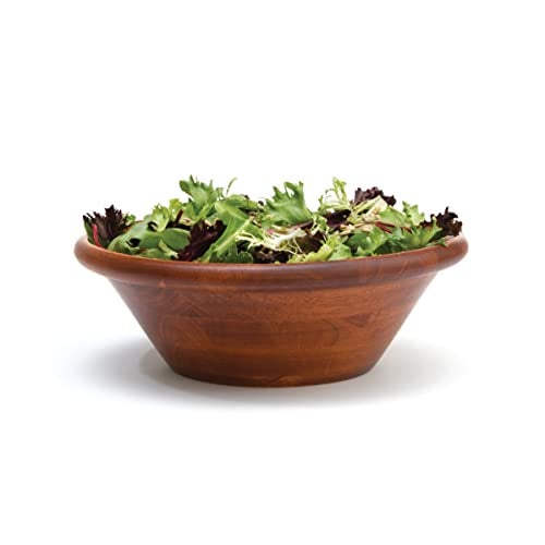 Lipper International Cherry Finished Round Rim Bowl for Salads or Fruit, 12" Diameter x 4" Height, Single Bowl - Image 3