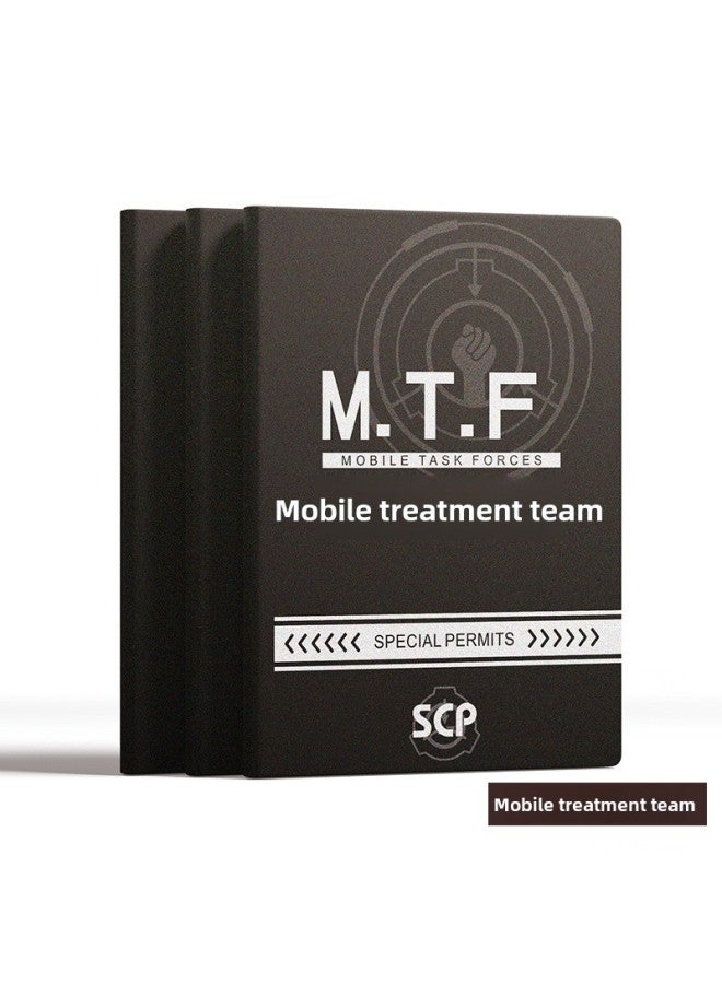 Diffuse Rhyme SCP Foundation Notebook Mobile Task Force LEVEL5 Creative Student Portable Notepad-Color:O-32 Mobile Task Force  - Image 1