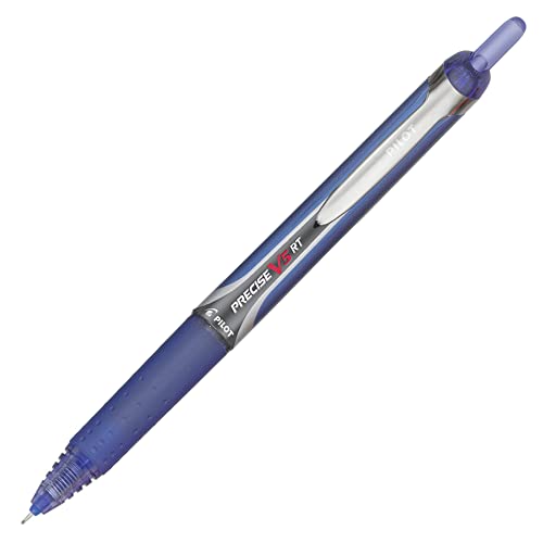 Pilot Precise V5 RT Refillable & Retractable Rollerball Pens, Extra Fine Point Pens 0.5 mm, Blue, Pack of 12 - Ideal for School, Journaling & Office Writing - Image 4