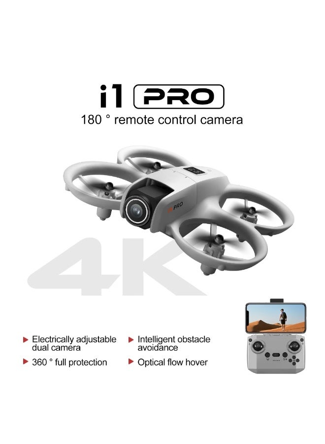 i1 PRO Drone with Dual 4K HD Camera, Obstacle Avoidance, Optical Flow – Aerial Photography Quadcopter with Cool LED Lights – Includes 2 Batteries - Image 2