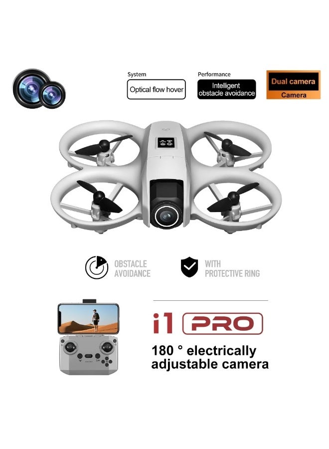 i1 PRO Drone with Dual 4K HD Camera, Obstacle Avoidance, Optical Flow – Aerial Photography Quadcopter with Cool LED Lights – Includes 2 Batteries - Image 4