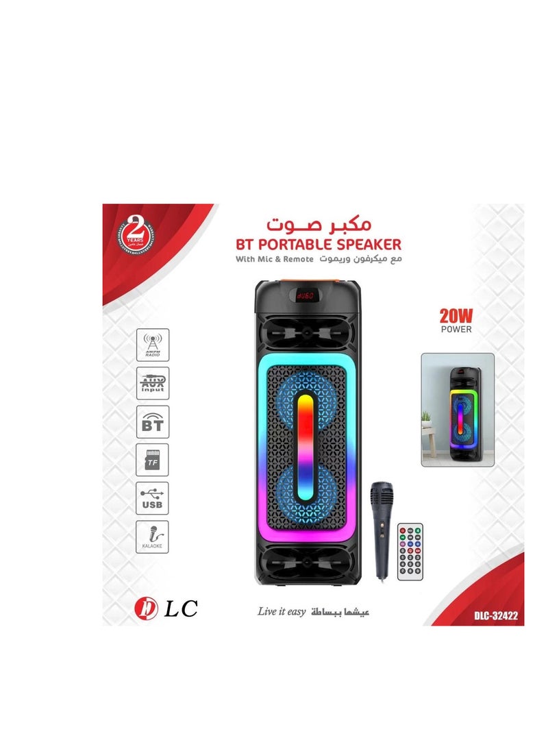 DLC DLC Attractive Light-Up Speaker with Microphone and Remote  - Image 1