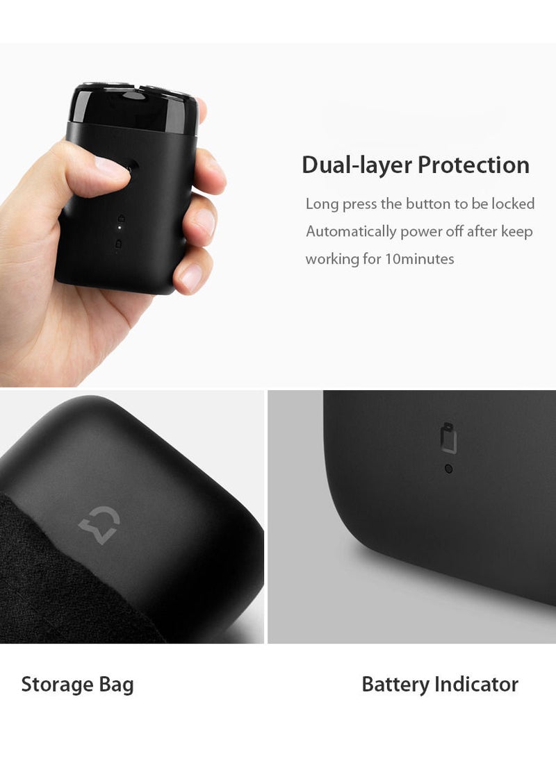 Xiaomi - Mijia Electric Shaver 2 Floating Head Waterproof Wet Dry Razor Double Ring Blade USB Rechargeable Shaving Machine - Image 1