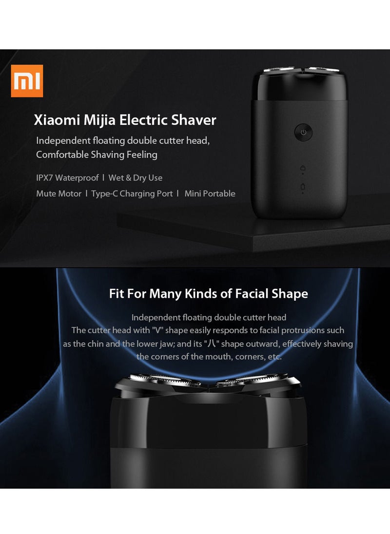 Xiaomi - Mijia Electric Shaver 2 Floating Head Waterproof Wet Dry Razor Double Ring Blade USB Rechargeable Shaving Machine - Image 1