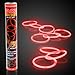 Fun Central 8 Glow Stick Bracelets Bulk 50 Pack for Halloween Parties TrickorTreat Safety Haunted Houses Parades Nighttime Celebrations Red - Image 2
