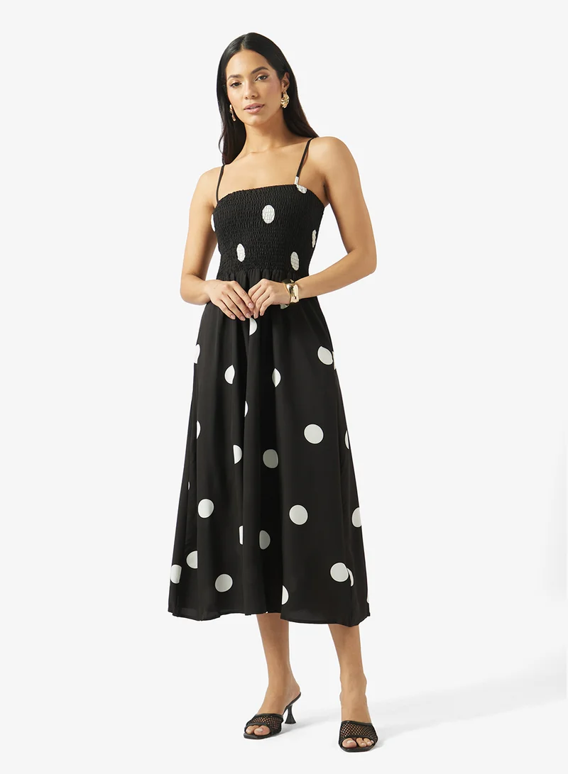 ELLA Polka Print Summer Dress