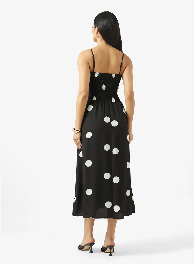 ELLA Polka Print Summer Dress
