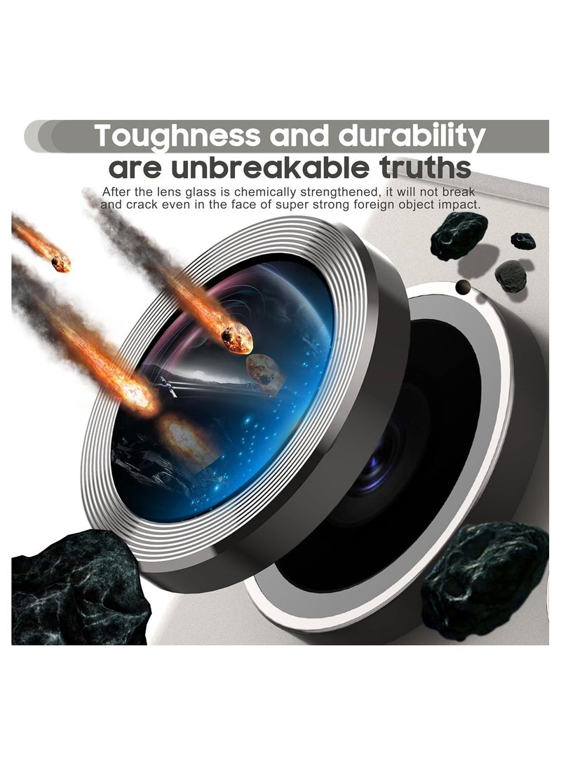 إلترازون 2-Pack for Samsung Galaxy S24 Ultra Camera Lens Protector, 9H Tempered Glass Protective Lens Flim for Samsung Galaxy S24 Ultra Camera Lens Cover-Gray+Gray - Image 2