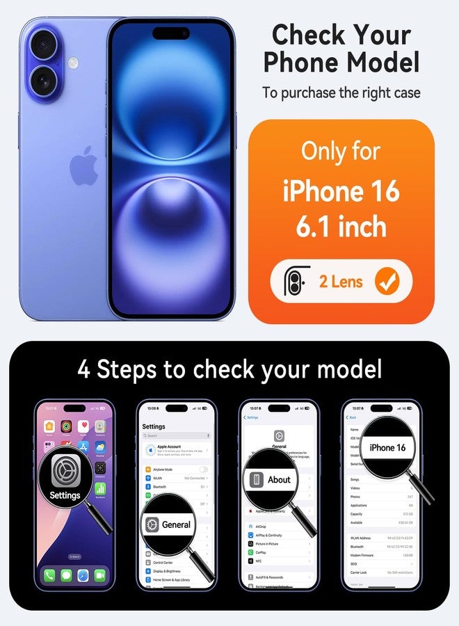 CANSHN Magnetic for iPhone 16 Case, Upgraded [Full Camera Protection] [Compatible with Magsafe] [Translucent Matte] Shockproof Protective Phone Case for iPhone 16 - Light Blue - Image 2