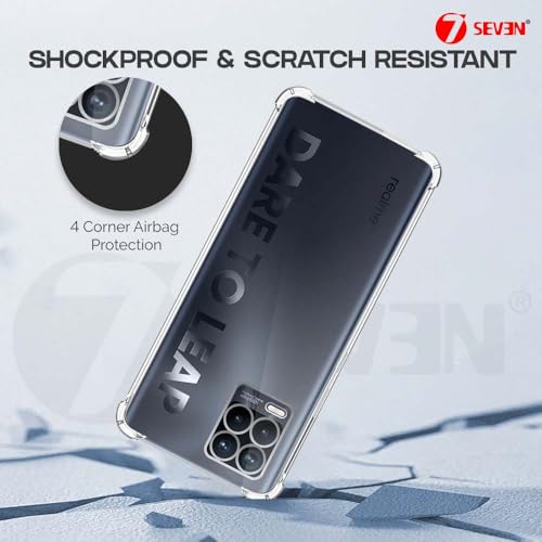 7-Seven 7SEVEN® Back Cover for Realme 8 | 8 Pro Transparent Mobile Back Case Shock Proof Design Camera Edges Protection Crystal Clear Phone Case Silicon Soft TPU and Flexible Bumper Phone Cover - Image 5