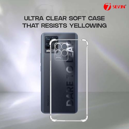 7-Seven 7SEVEN® Back Cover for Realme 8 | 8 Pro Transparent Mobile Back Case Shock Proof Design Camera Edges Protection Crystal Clear Phone Case Silicon Soft TPU and Flexible Bumper Phone Cover - Image 3