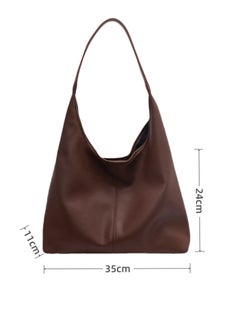 Women's shoulder bag Textured leather coffee brown texture inside with small bag daily commute - pzsku/ZA8B0C29205E38DB20E50Z/45/_/1729593937/5368ced7-eb89-4bc9-adf7-ef8392139c3f