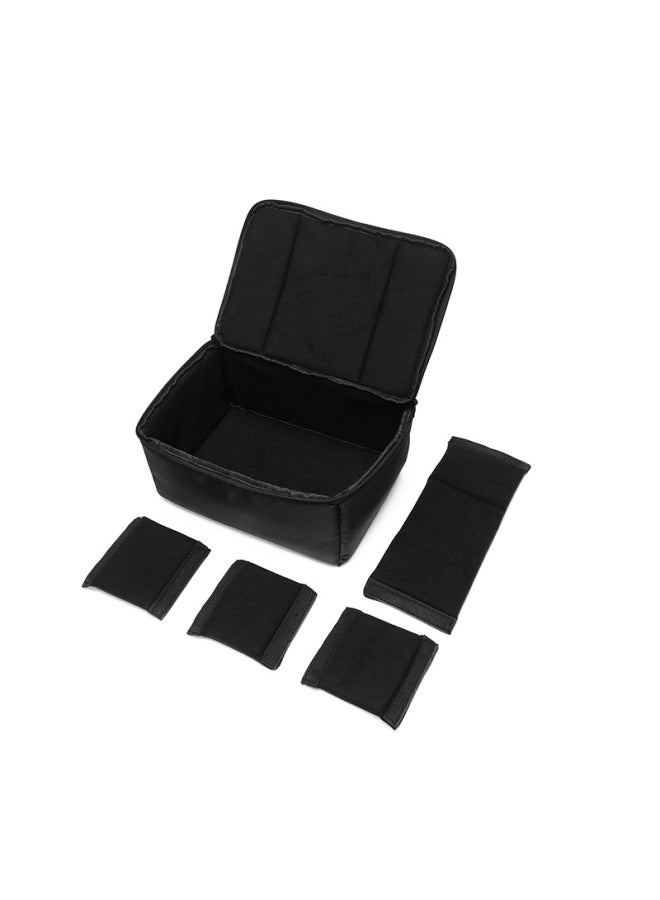 One Machine Three Mirror SLR Camera Liner Bag Super Thick Shockproof Handbag Photography Bag Digital Camera Waterproof Storage Bag-Color:Black Y04  - Image 5