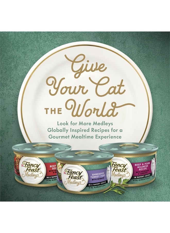 Fancy Feast - Purina Fancy Feast Wet Cat Food Variety Pack, Medleys Primavera Collection - (2 Packs of 12) 3 oz. Cans - Image 1