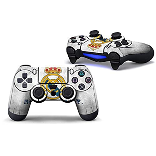 Elton PS4 Controller Designer 3M Skin for Sony PlayStation 4 DualShock Wireless Controller - Real Madrid, Skin for One Controller Only - Image 1