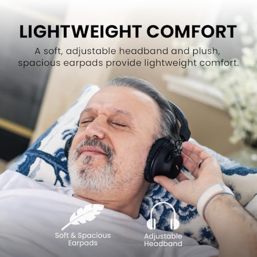Avantree HT41899 Plus 2 - Dual Bluetooth Wireless Headphones for TV Watching with Transmitter & Charging Docks, aptX Adaptive & Low Latency Support, Compatible with Optical & 3.5mm AUX TVs - Image 4