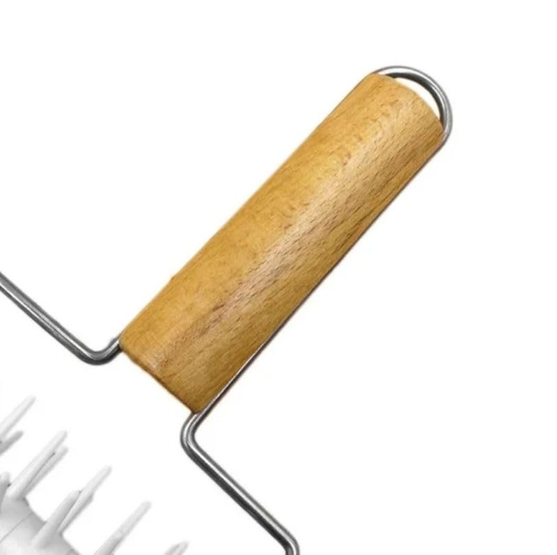 PAUL SONS Hospitality Pizza Dough Docker Wheel Wooden Handle Pizza Dough Tools Craft for Dough Cookie Pie Pizza Bread Size : 8" (Pack of 1Pc) - Image 4