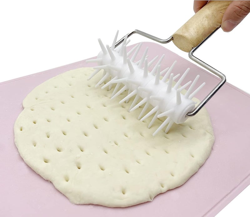 PAUL SONS Hospitality Pizza Dough Docker Wheel Wooden Handle Pizza Dough Tools Craft for Dough Cookie Pie Pizza Bread Size : 8" (Pack of 1Pc) - Image 2