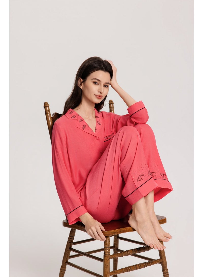 MASHUCK High Quality Soft Touch Two-Piece Pajama Set for Daily Loungewear - Image 4
