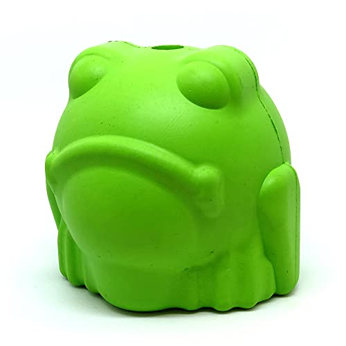 SodaPup MuttsKickButt Bullfrog Durable Dog Treat Dispenser Chew Toy Made in USA from NonToxic Pet Safe Food Safe Natural Rubber for Mental Stimulation Problem Chewing Calming Nerves More - Image 1