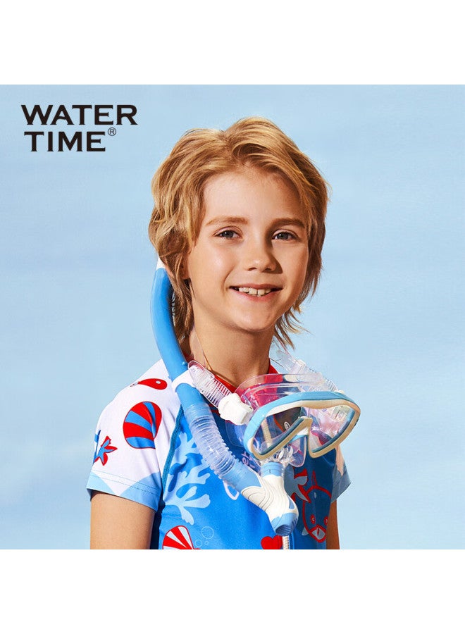Watertime/shuichuan Children's Diving Mask, Boys And Girls Snorkeling Three Treasures, Youth Equipment, Diving Mask And Snorkel Set - Image 2