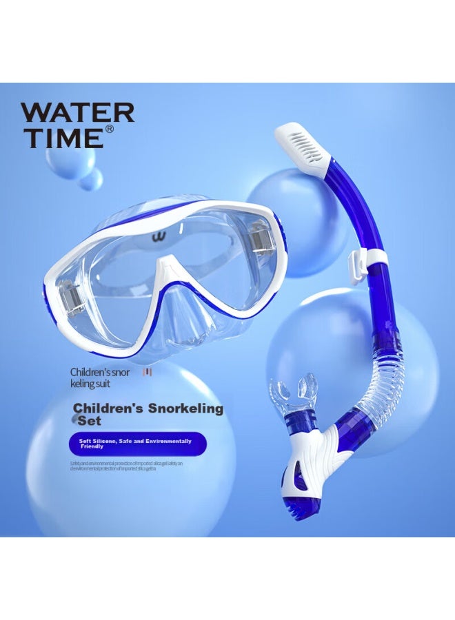 Watertime/shuichuan Children's Diving Mask, Boys And Girls Snorkeling Three Treasures, Youth Equipment, Diving Mask And Snorkel Set - Image 1