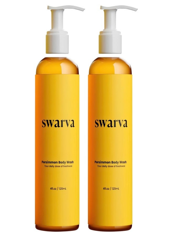 Swarva Japanese Persimmon Body Wash 2 Pack for Age-Related Odor, Body Odor Cleanser for Men and Women, Natural Shower Gel for Sensitive Skin, Freshness Control Wash & Persimmon Extract Care - Deep Cleaning - Image 1