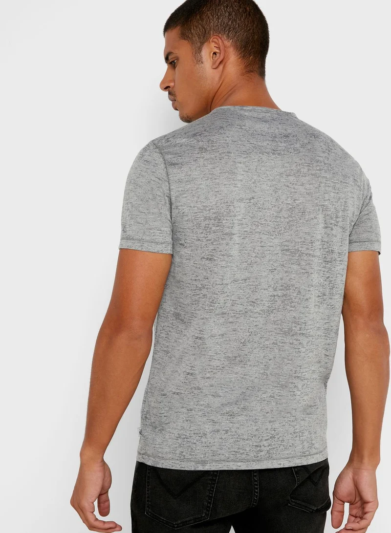John Varvatos Burnout Crew Neck T-Shirt