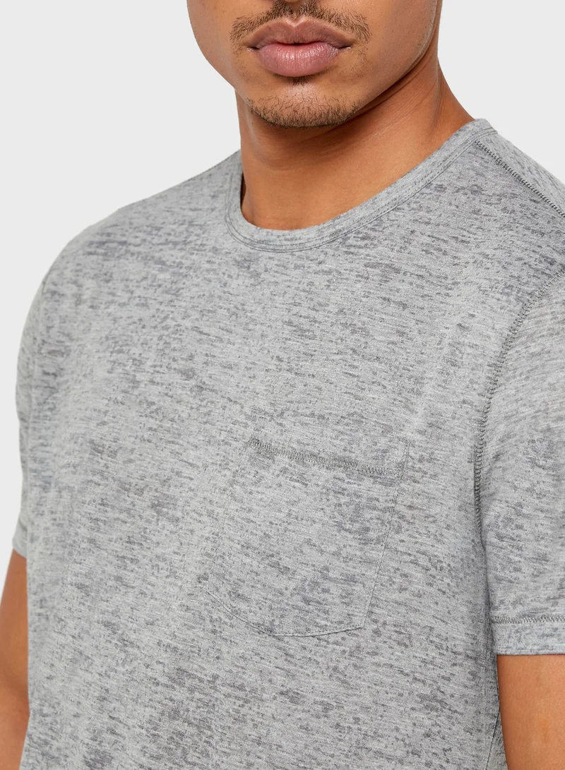 John Varvatos Burnout Crew Neck T-Shirt