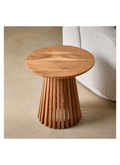 Home Box Dolce Round Solid Wood End Table 50 x 50 cm  - Image 3
