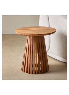 Home Box Dolce Round Solid Wood End Table 50 x 50 cm  - Image 2